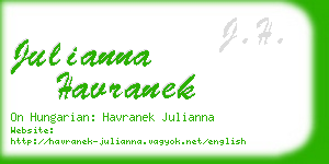 julianna havranek business card